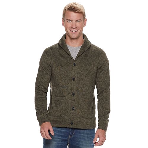 Men's SONOMA Goods for Life® Supersoft Sweater Fleece Shawl-Collar Cardigan