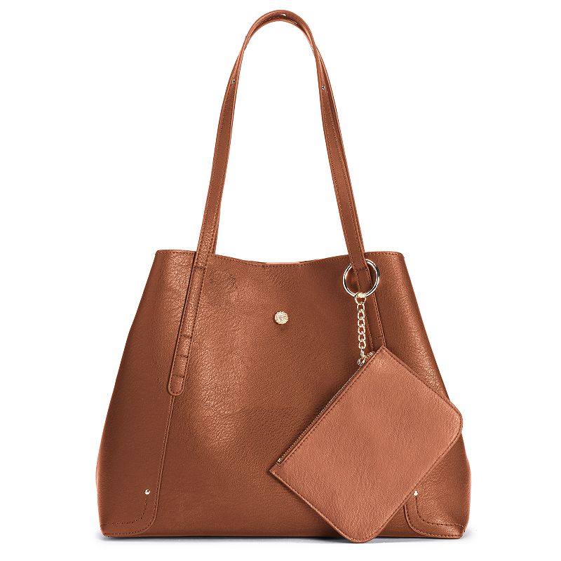 LC Lauren Conrad City Tote, Med Orange