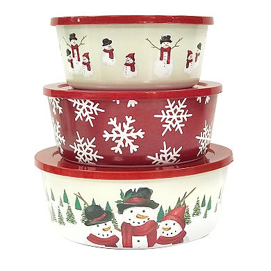 St. Nicholas Square® 3-piece Yuletide Stacking Container Set