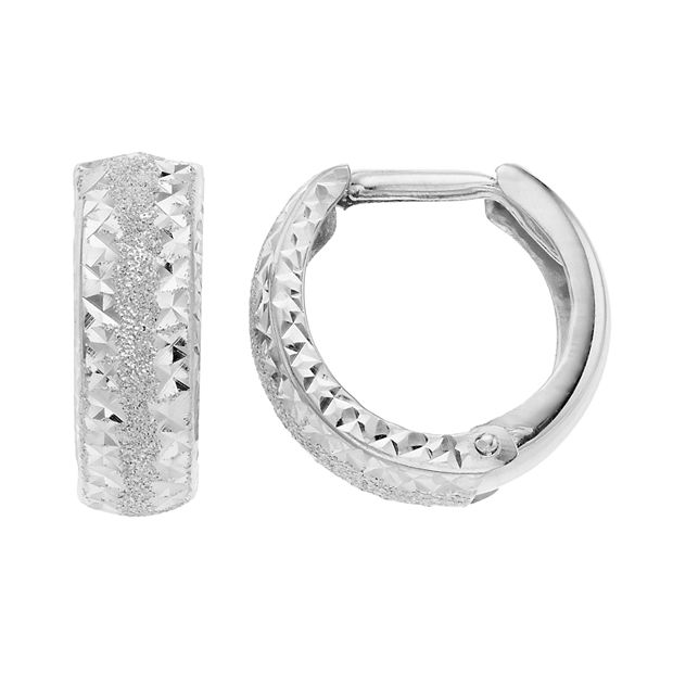 White gold hot sale earrings kohls