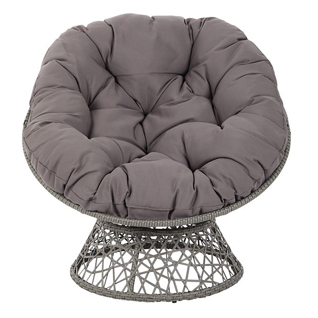 Reviews for OSP Home Furnishings Papasan Chair with Black cushion and Black  Frame