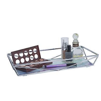 Home Details Marble Metallic Agate Design Geometric Vanity Tray