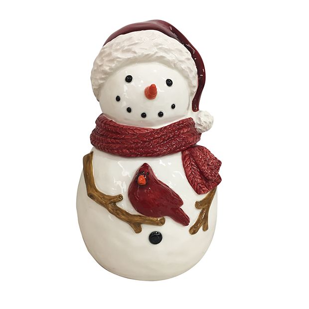 Holiday Time Snowman Cookie Jar 