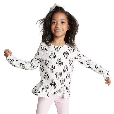 Disney's Minnie Mouse Girls 4-10 Pieced Ruffle Hem Top by Jumping Beans®