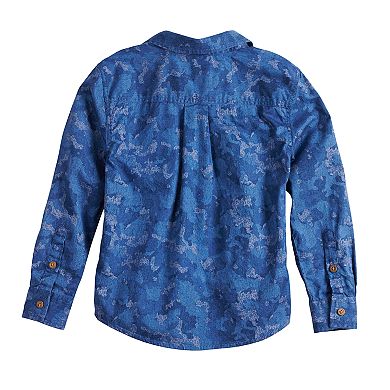 Boys 4-12 Sonoma Goods For Life® Camouflaged Button Down Shirt