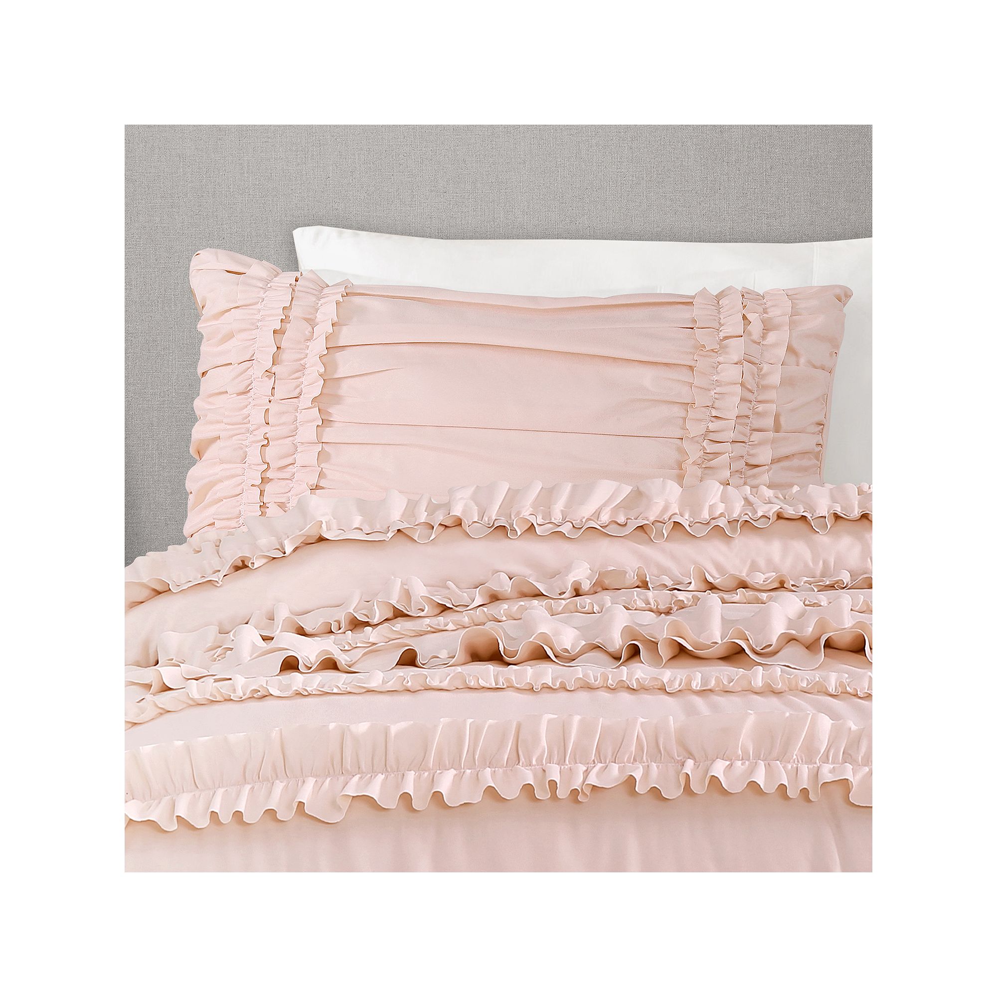Lush Decor Belle Comforter Set, Light Pastel Pink