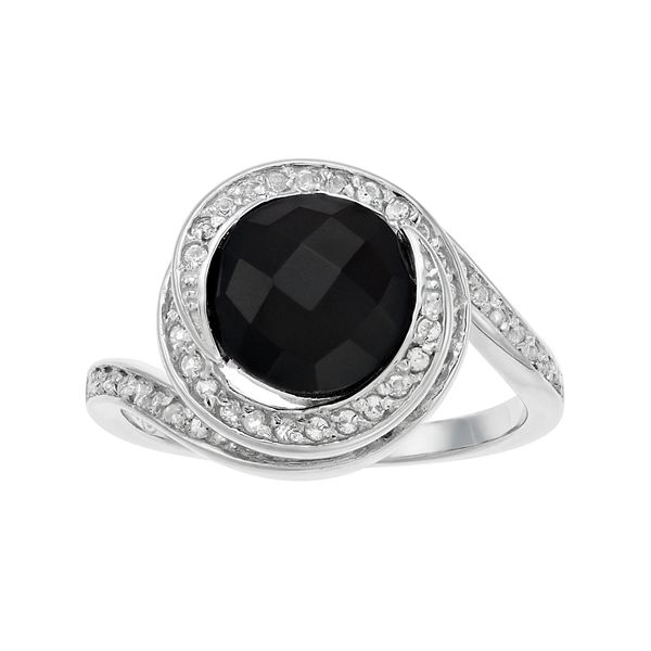 Kohls black onyx on sale ring