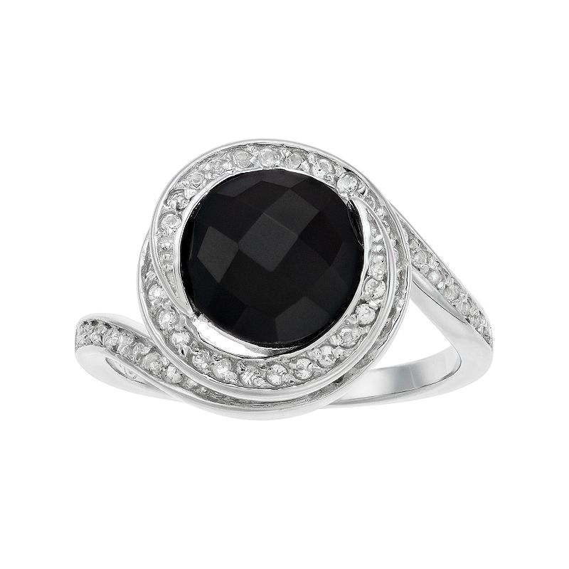51163437 Gemminded Sterling Silver Checkerboard Onyx & Whit sku 51163437