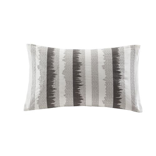 INK+IVY Chet Embroidered Oblong Throw Pillow