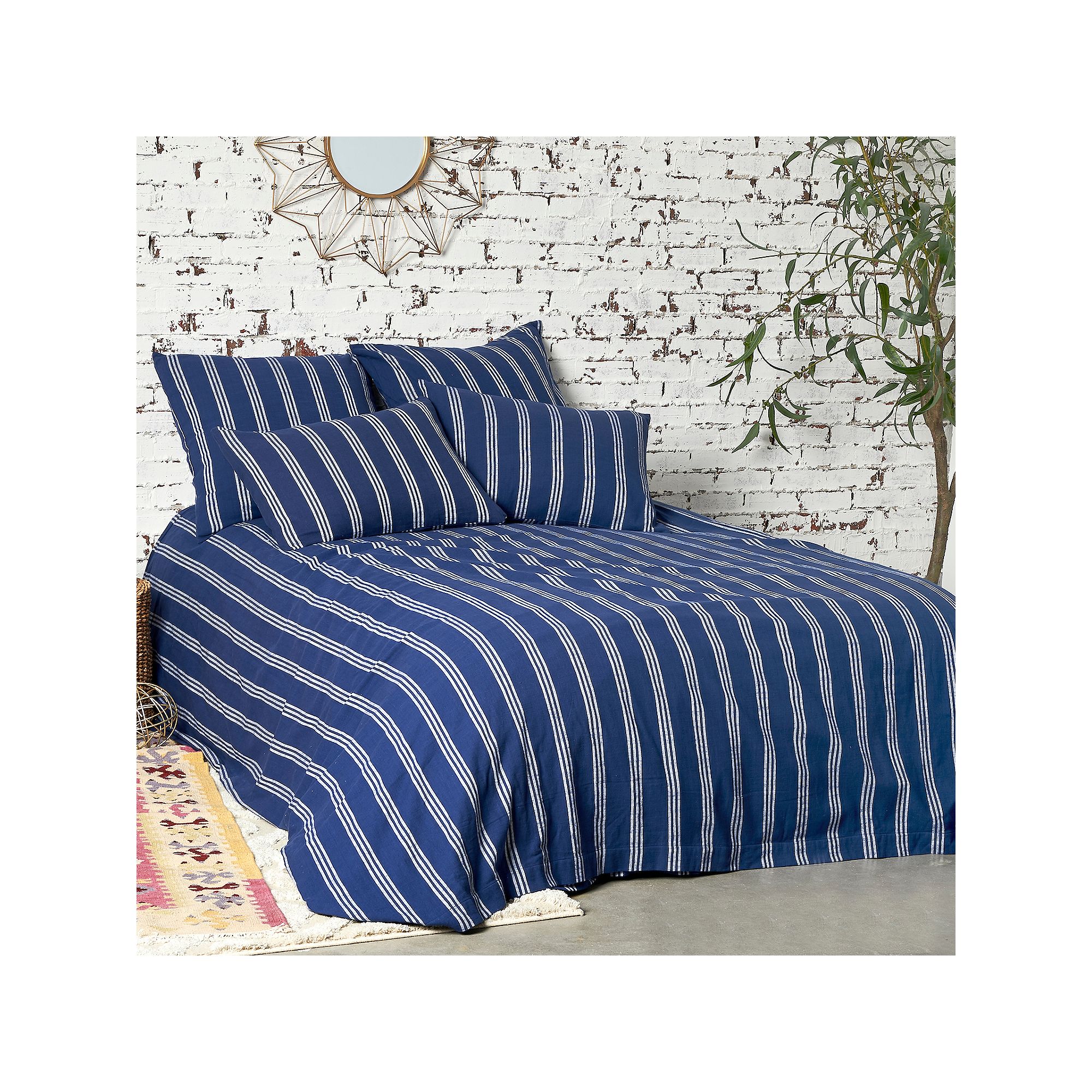 Carol & Frank Perry Duvet Cover, Blue