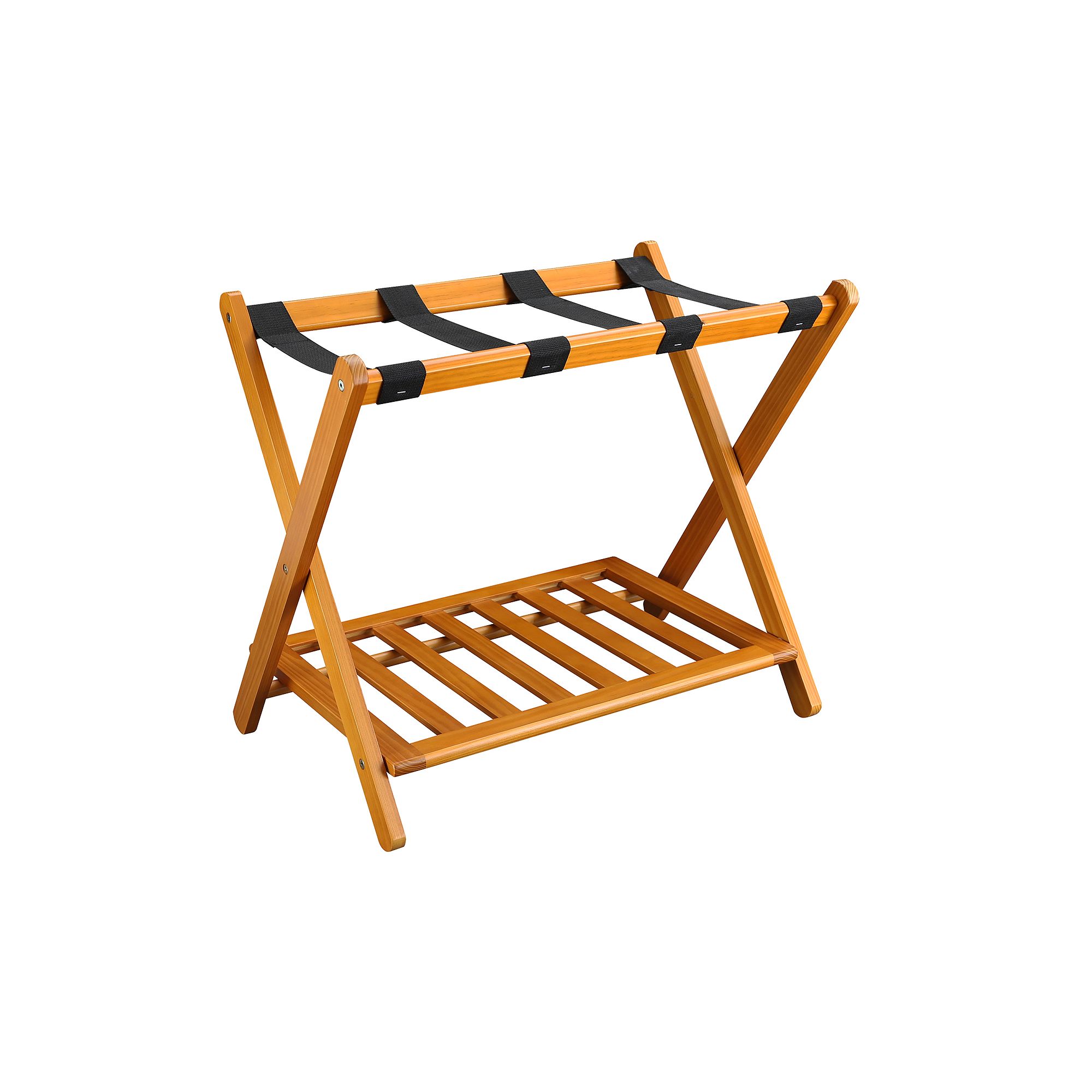 27759909 Casual Home Luggage Rack, Honey sku 27759909