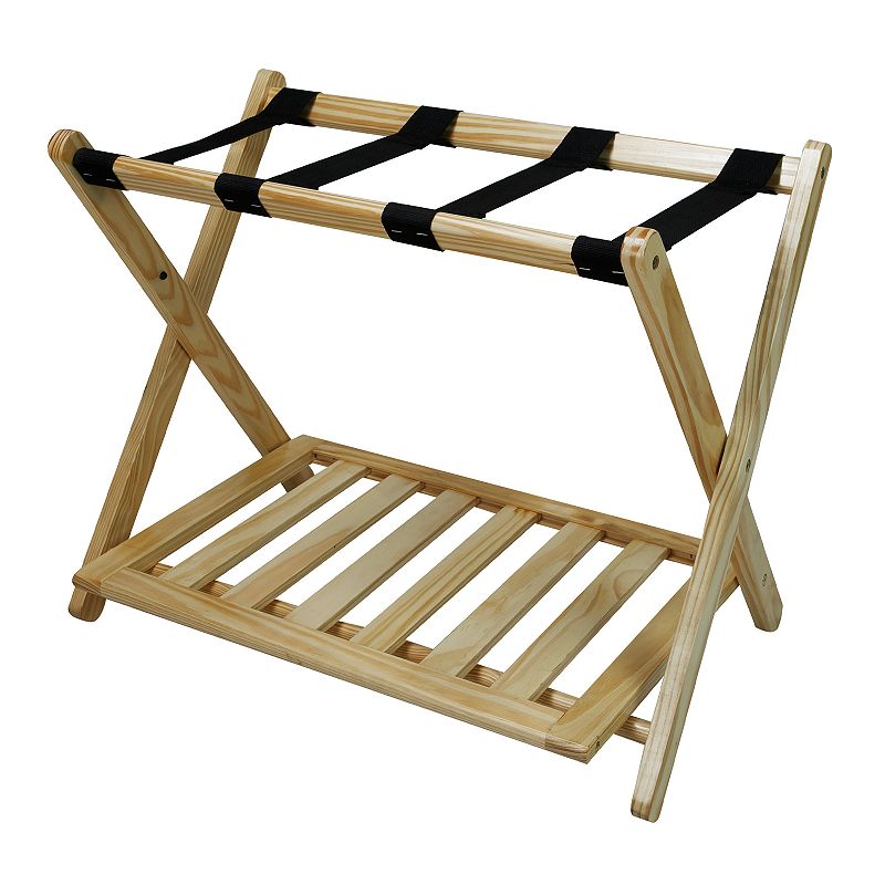 Casual Home Luggage Rack, Natural