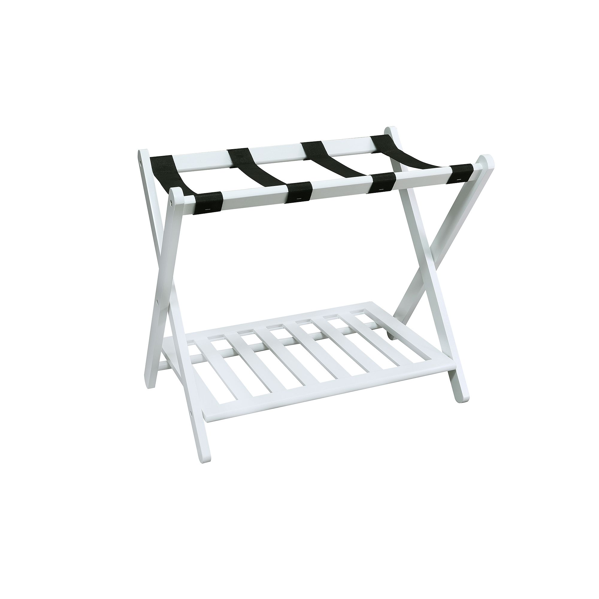 Casual Home Luggage Rack, White