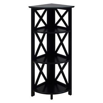 Casual Home Montego 3-Shelf Corner Bookcase