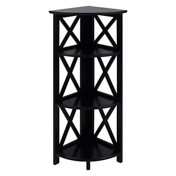 Casual Home Montego 3-Shelf Corner Bookcase