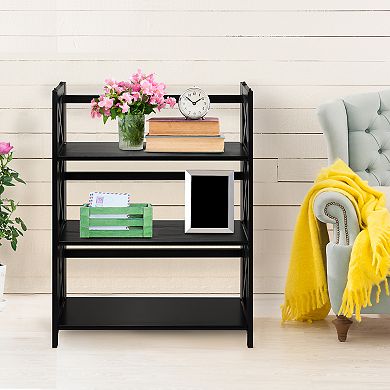 Casual Home Montego 3-Shelf Foldable Bookcase