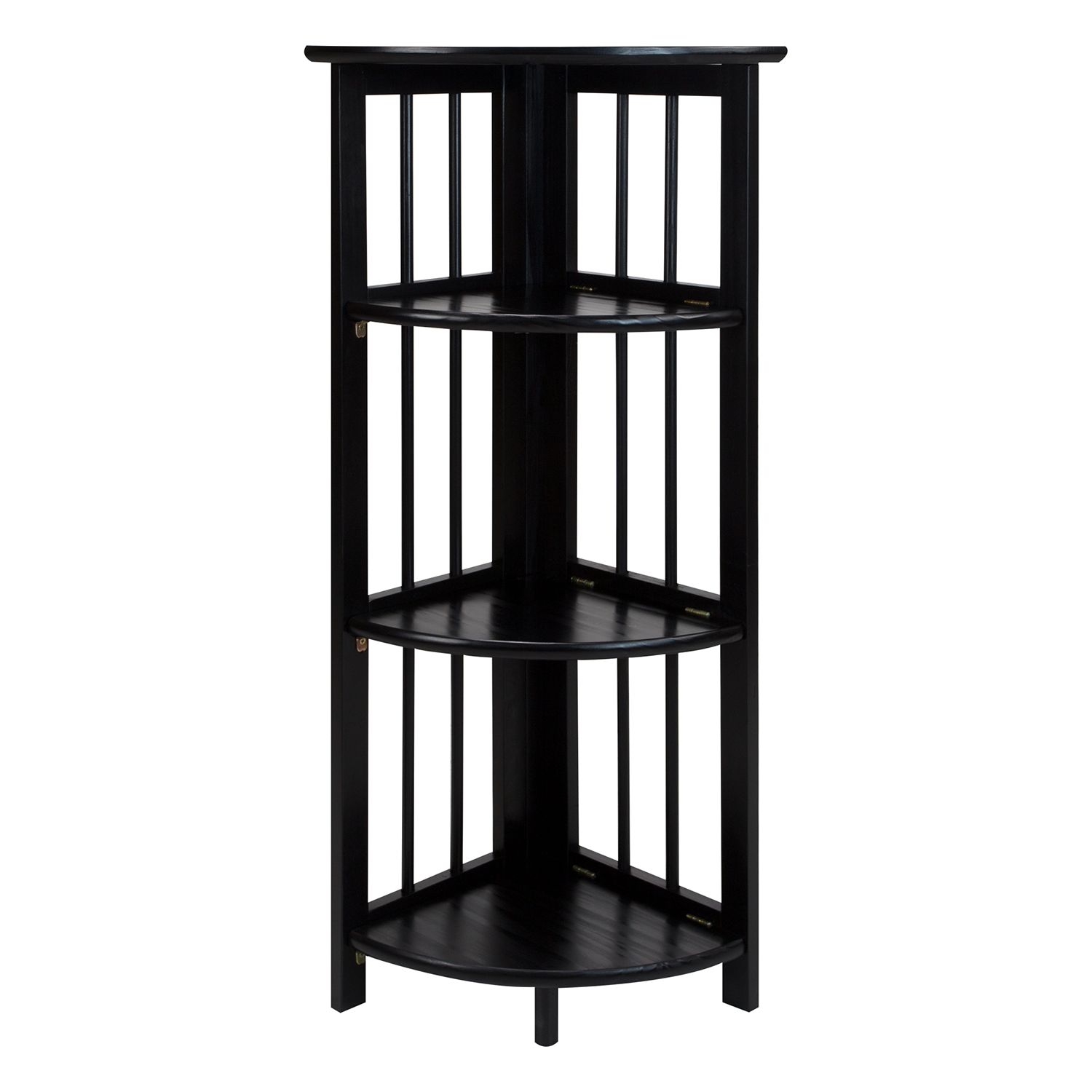 58 Adam A Frame Corner Shelf - Black - Winsome