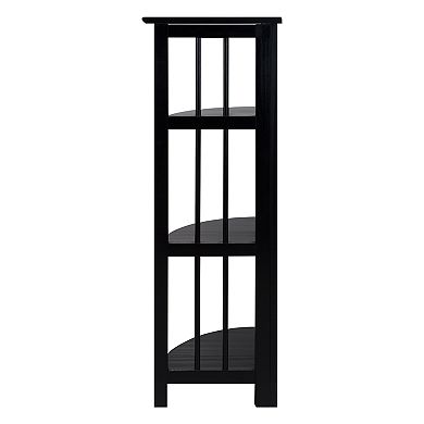 Casual Home 3-Shelf Corner Folding Bookcase