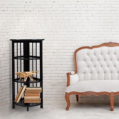 Casual Home 3-Shelf Corner Folding Bookcase