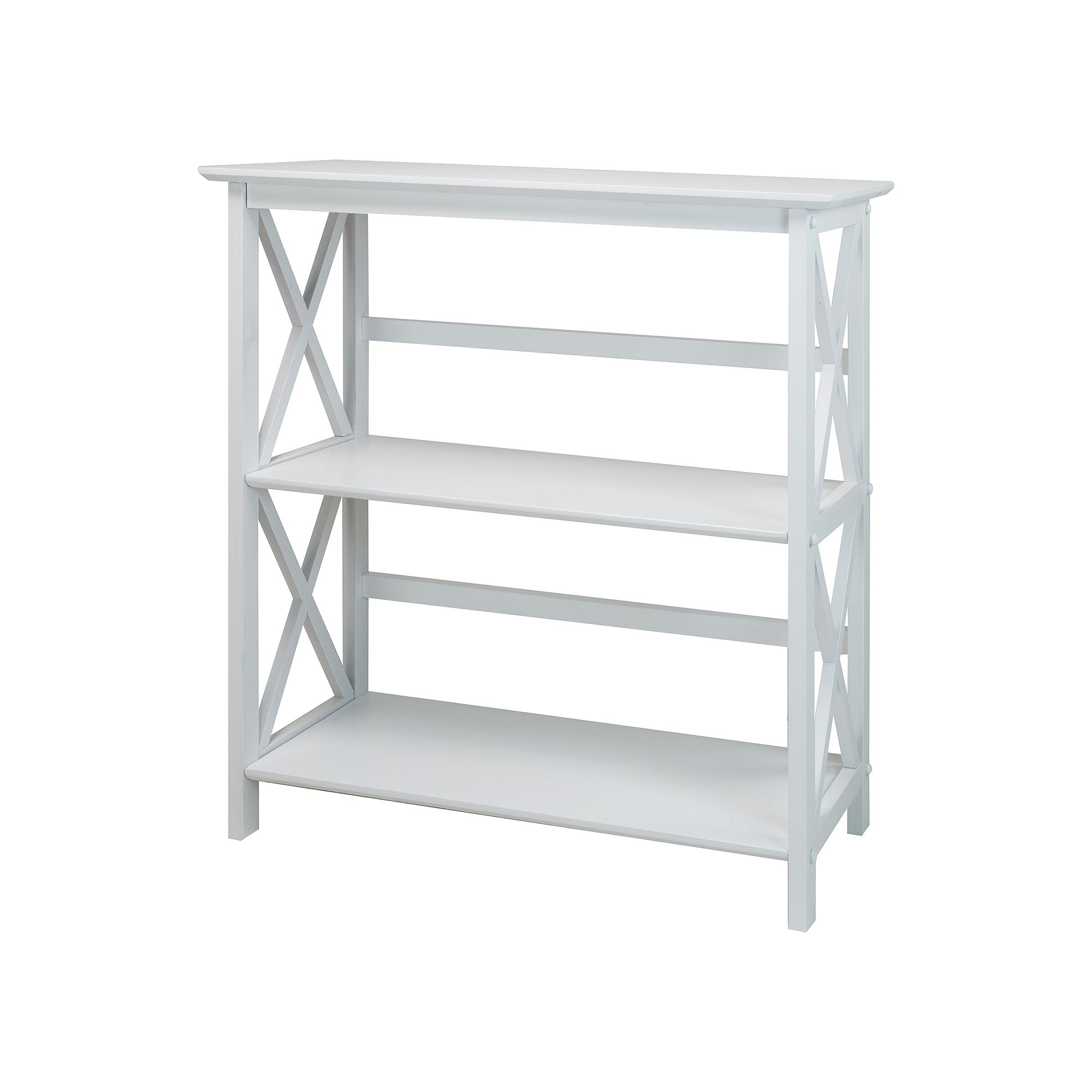 Casual Home Montego 2-Shelf Bookcase, White