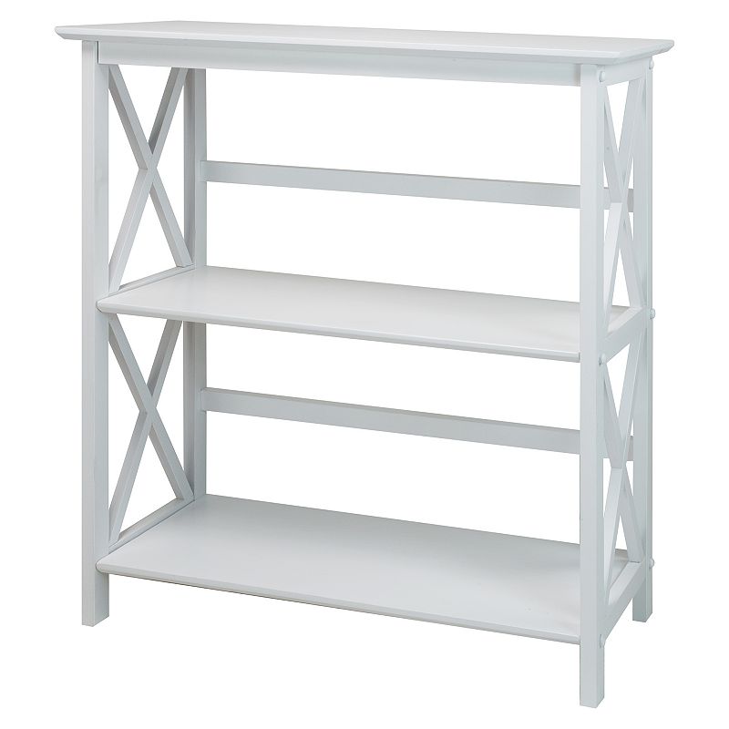 Casual Home Montego 2-Shelf Bookcase, White