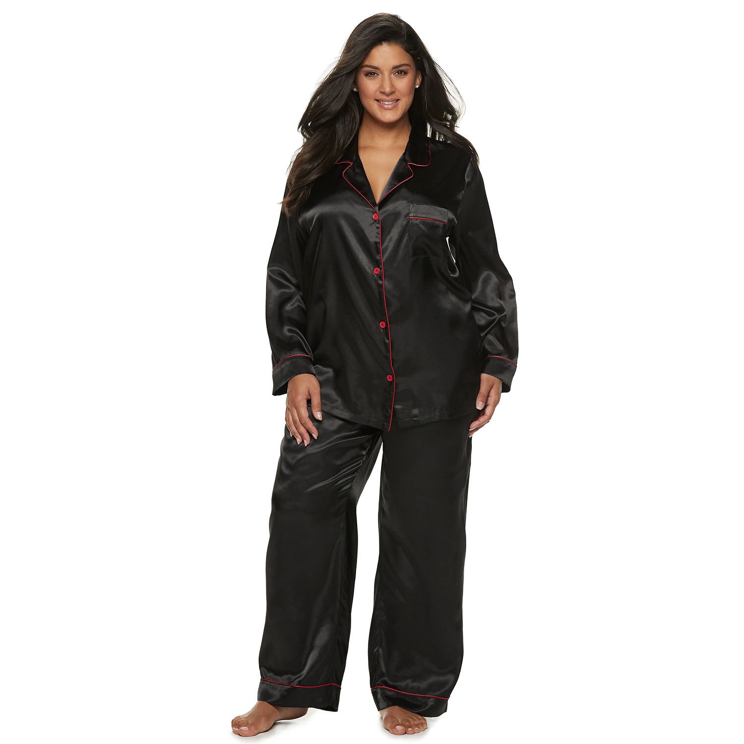 plus size silk pajama pants