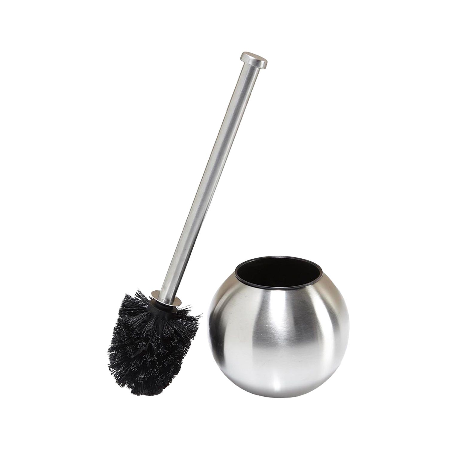 Bamodi Sleek Stainless Steel Toilet Brush Set with Holder