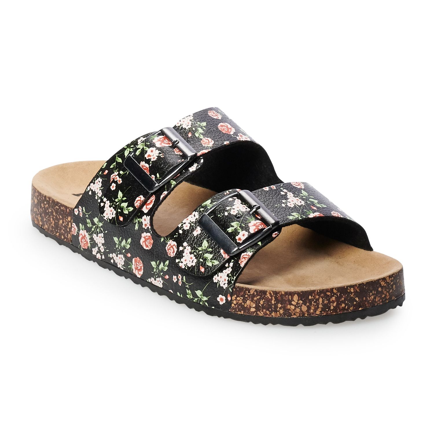 Women's Mudd® Floral Double Strap Sandals