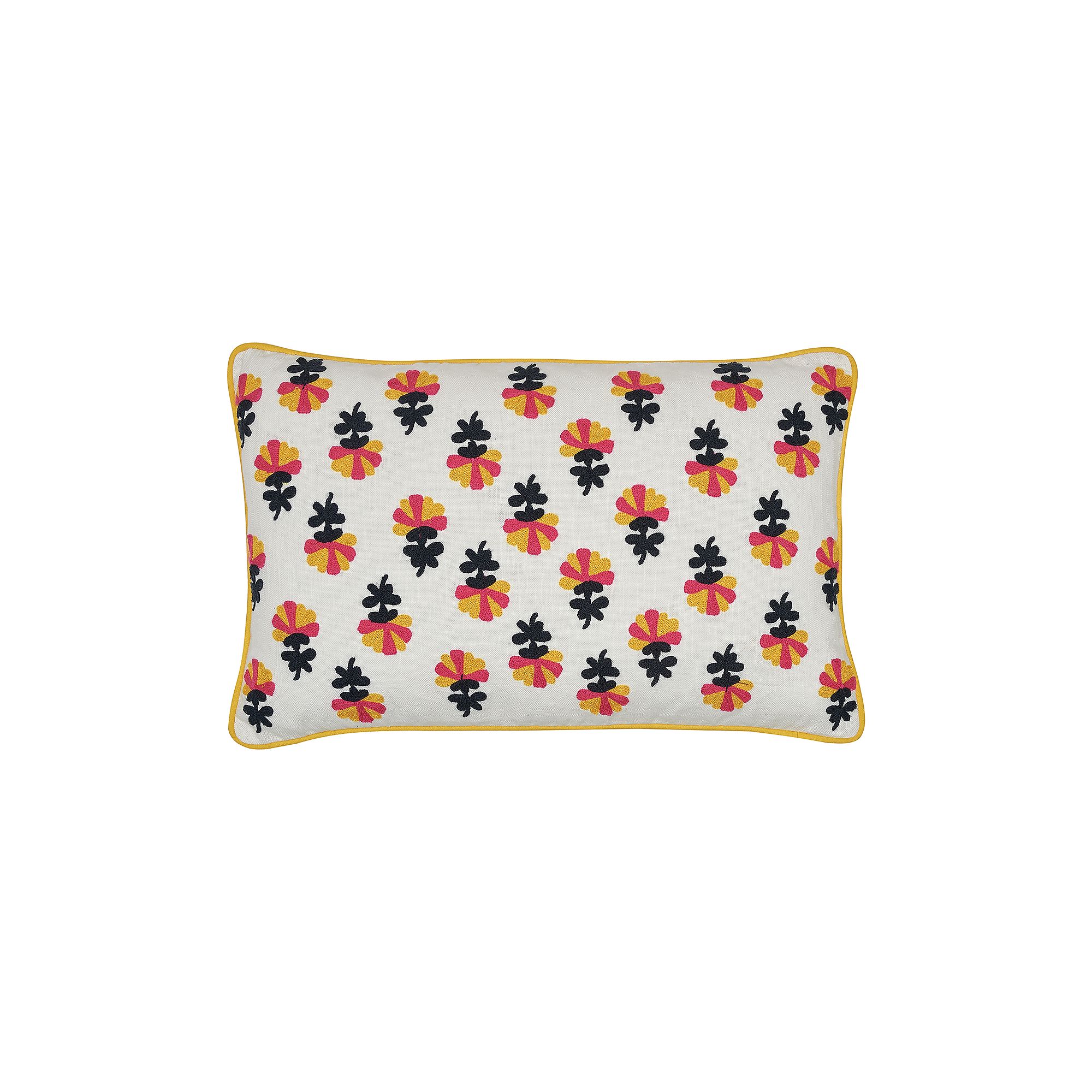 Carol & Frank Addy Embroidered Throw Pillow, Blue