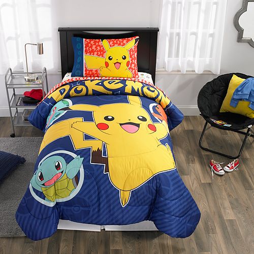 Pokemon Pika Pika Pikachu Twin Bedding Set