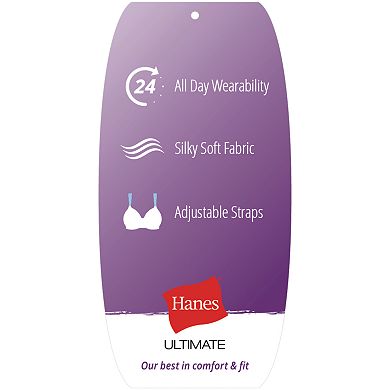 Womens Hanes Hanes Ultimate Bra: Silky Smooth Comfort Wire-Free DHHU31
