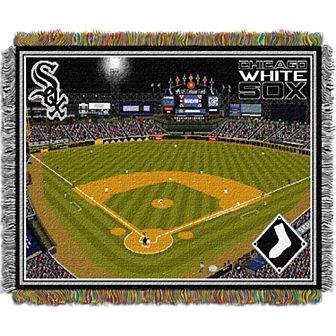 Chicago White Sox Park Stadium Throw Blanket
