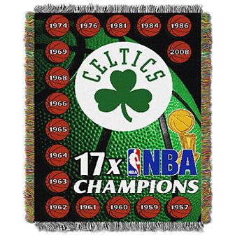 Boston Celtics Commemorative Series Throw Blanket
