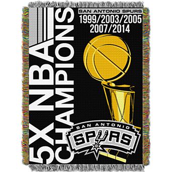 San Antonio Spurs Commemorative Series Throw Blanket