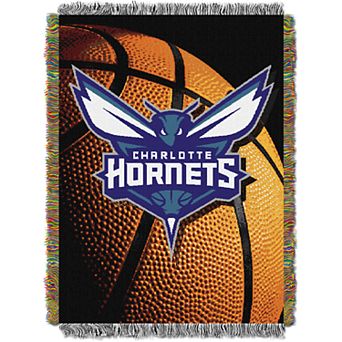 Charlotte Hornets Logo Throw Blanket
