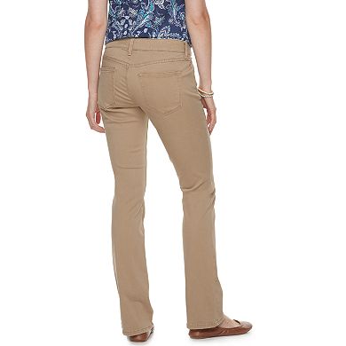 Women's Sonoma Goods For Life Midrise Sateen Bootcut Pants