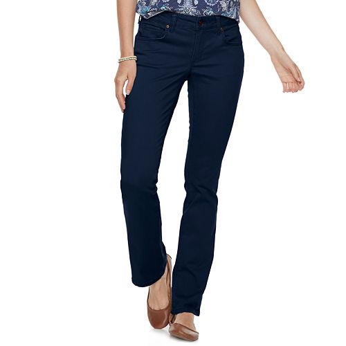 Women's SONOMA Goods for Life™ Midrise Sateen Bootcut Pants