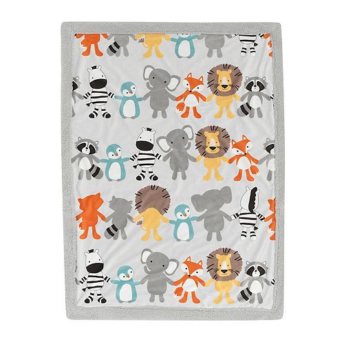Lambs Ivy Two Of A Kind Plush Blanket