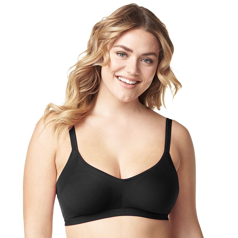 Olga® by Warner's® Easy Does It No Bulge Seamless Wireless Bra GM3911A, Women's, Size: XL, Black