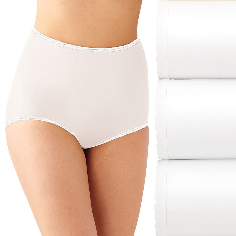 Bali Skimp Skamp 3-Pack Brief Panty DFA633, Womens, Size: 5, Natural