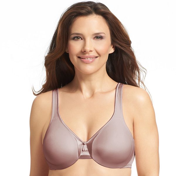 Olga Damen Signature Support Satin BH, Durchsichtig, Schwarz, 90D