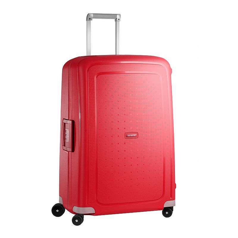 Samsonite SCure Hardside Spinner Luggage, Red, 28 INCH