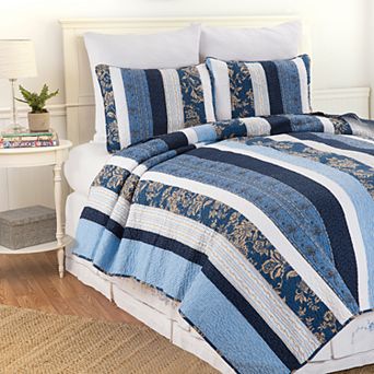 C&F Home Lakeland Striped Quilt Set