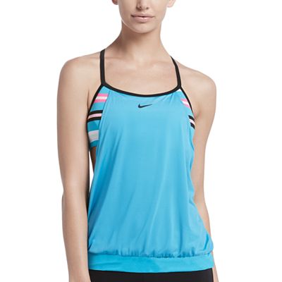 Women s Nike Sport Stripe 2 in 1 Tankini Top