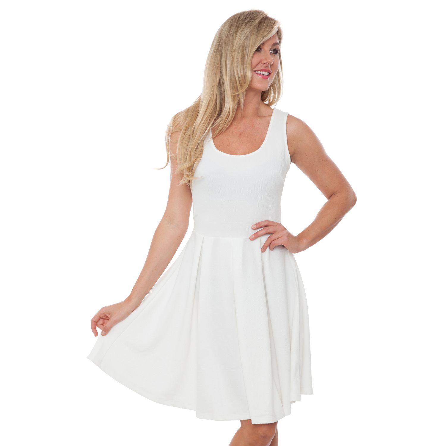 kohls womens white dresses