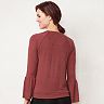 Women's LC Lauren Conrad Weekend Bell-Sleeve Sweatshirt