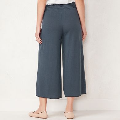Women's LC Lauren Conrad Weekend Cropped Wide-Leg French Terry Pants