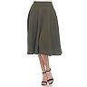Women's White Mark Midi Skirt