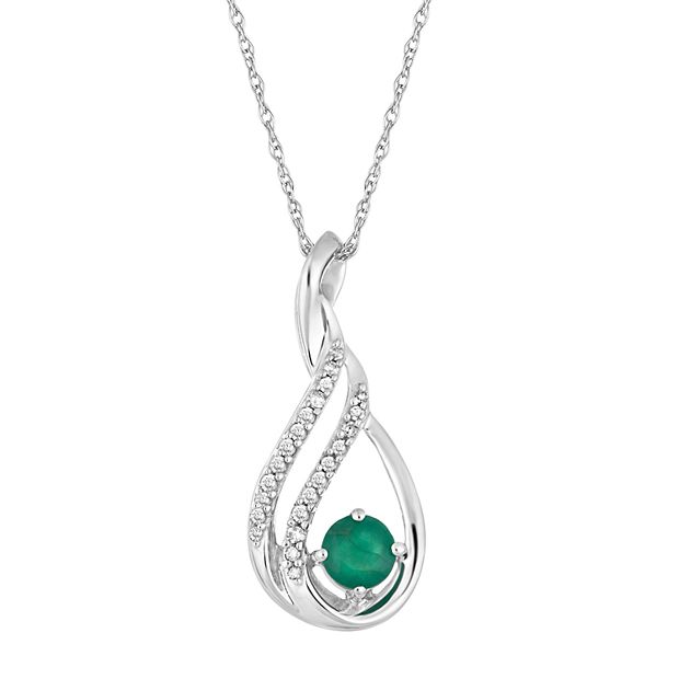 Kohls deals emerald necklace
