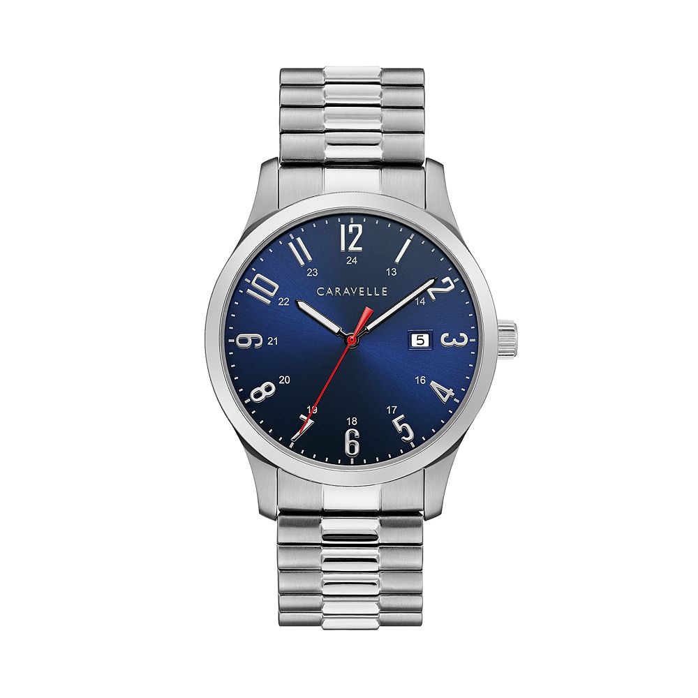 Caravelle Men's Stainless Steel Expansion Watch - 43B161